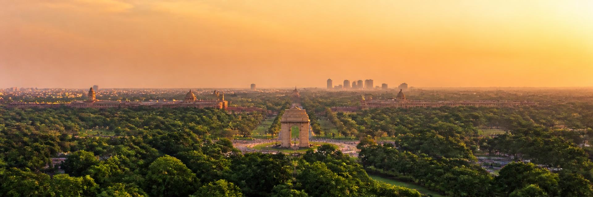 Delhi skyline